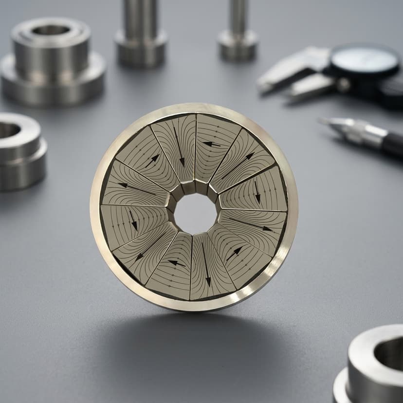 Planar Halbach magnetic plate