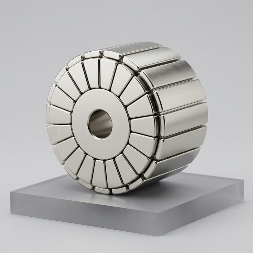 Spinning Halbach rotor assembly